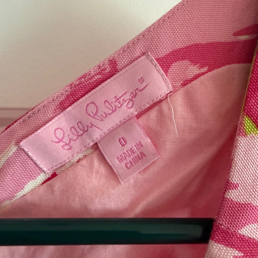 Lilly Pulitzer Womens Hotty Pink First Impression Collins Dress Size 0 Silk Rose - Picture 10 of 13